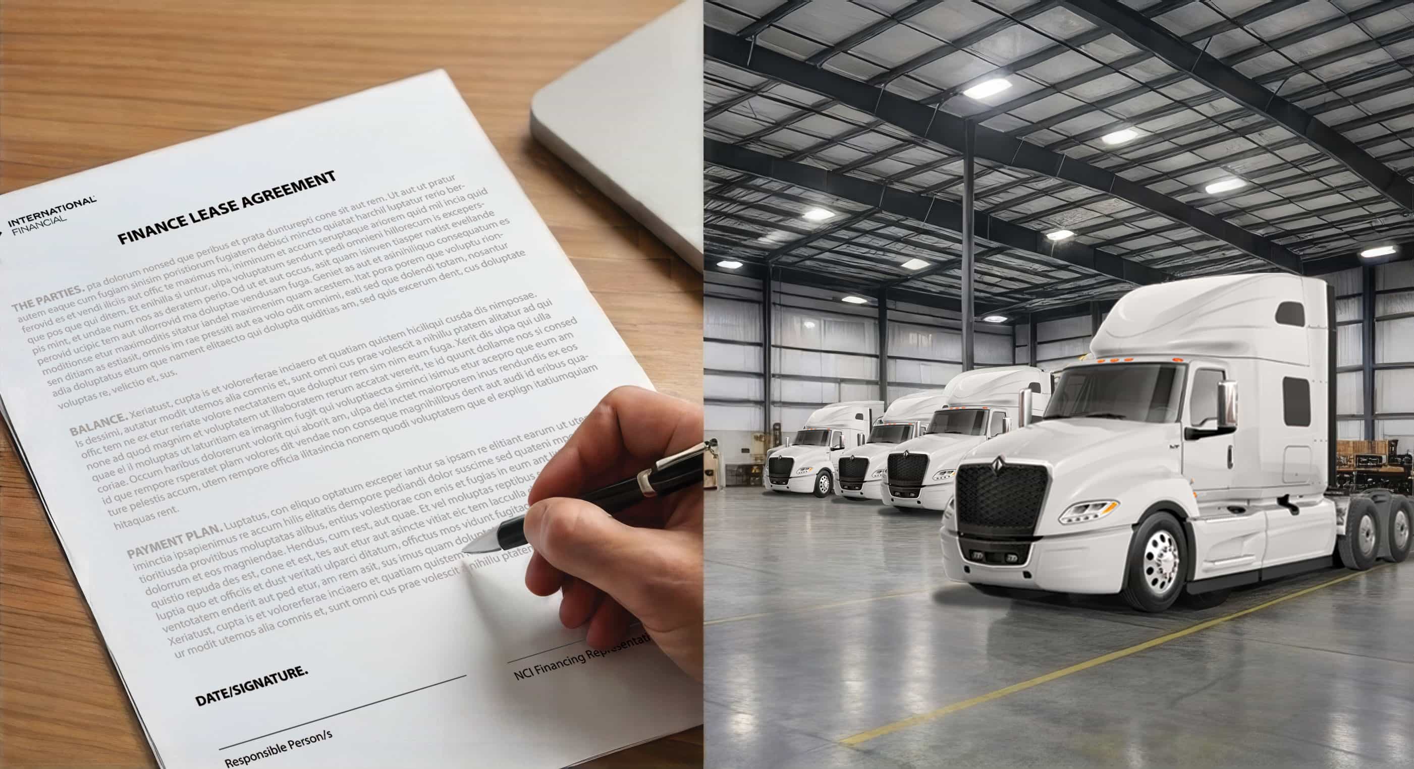 Signing Finance Lease Agreement