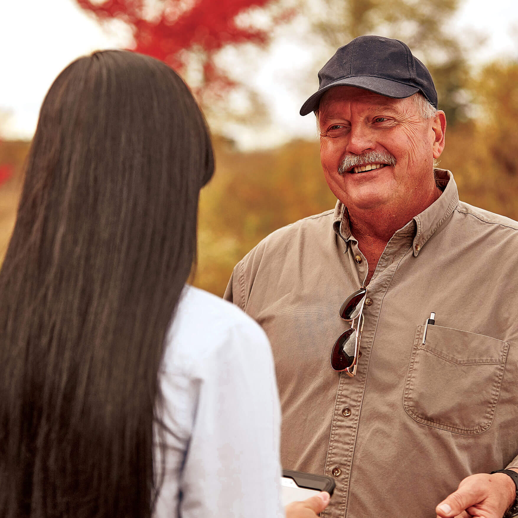 Man Discussing Leasing Options